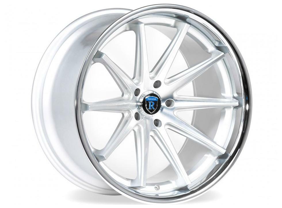 20” ROHANA RFC10 MACHINED SILVER CONCAVE WHEELS FOR MERCEDES W218