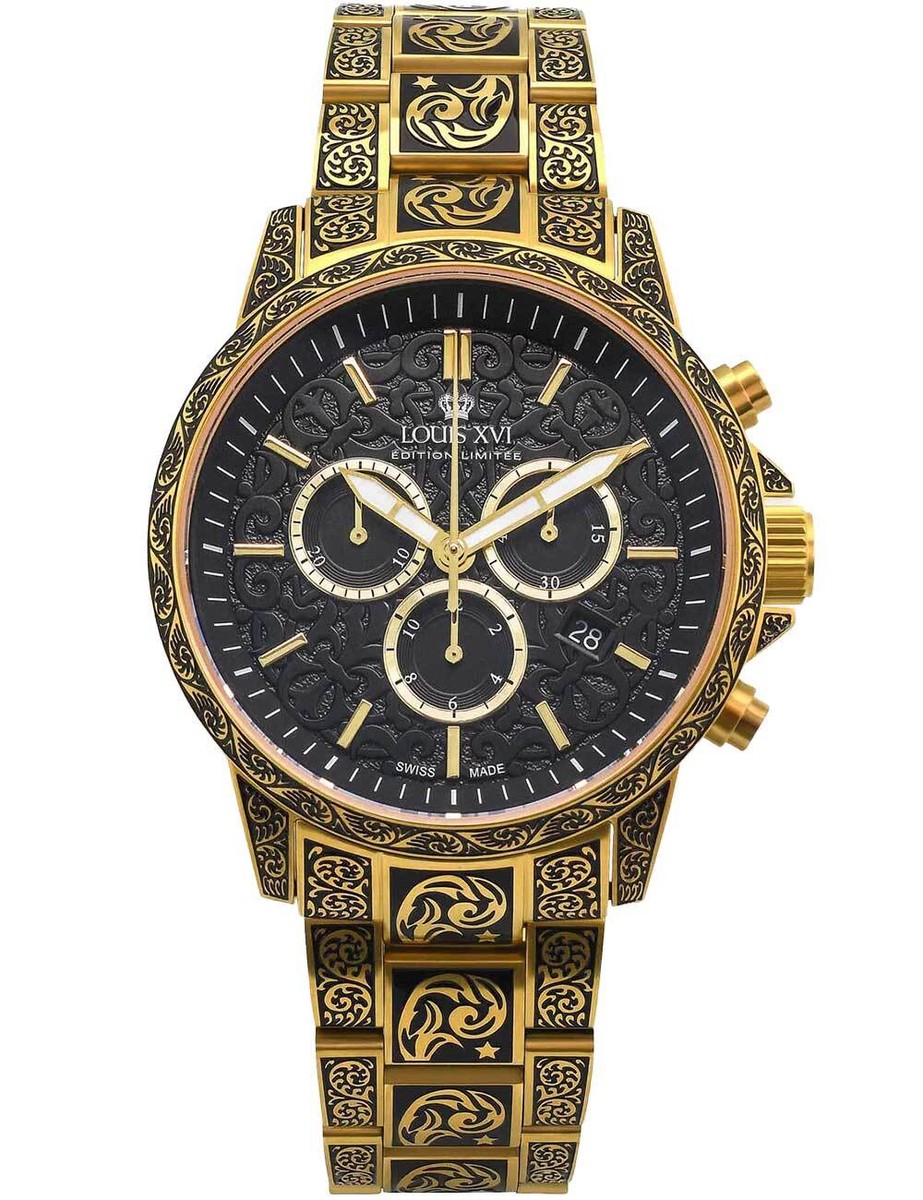 Louis XVI LXVI1700 Mens Watch Palais Royale inked 43mm 10ATM