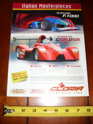 GLORIA RACE CAR CSR-DSR / F. 1000 - ORIGINAL 2006 AD