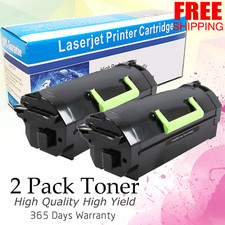 Tóner 2 PK para Lexmark 621H 62D1H00 MX710DE MX711DE MX810DE MX811DE MX812DE 25K