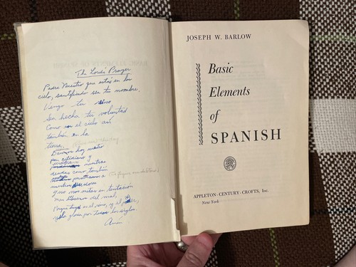 1955 RARE Basic Elements Of Spanish Joseph W Barlow HC English / Spanish - Picture 6 of 7