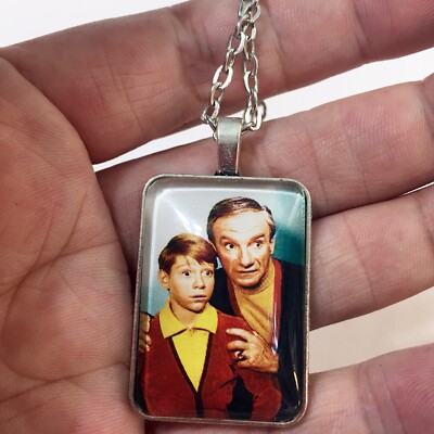 Lost In Space Rectangle Necklace or Key Ring Will Robinson Dr. Smith Classic TV