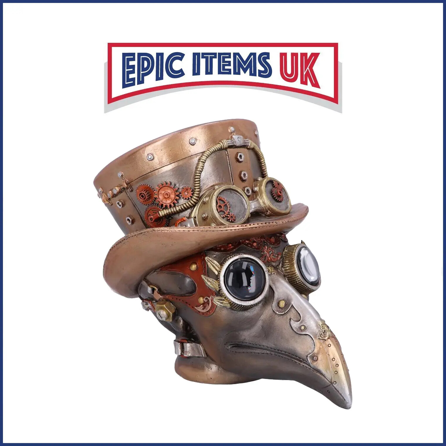 Nemesis Now Steampunk Beaky Automaton Apothecary Plague Doctor Figurine 20.5cm