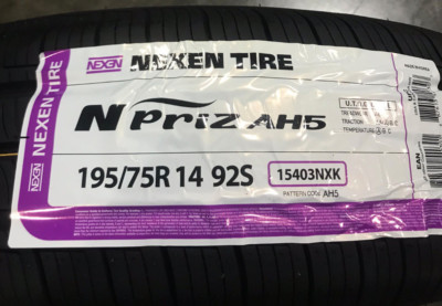 2 New 195 75 14 Nexen N Priz AH5 White Wall Tires | eBay