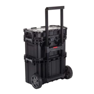 お箱&ポーチ付/お取置き:) Husky 22 In Rolling Cart System Connect Tool Box 3 Piece