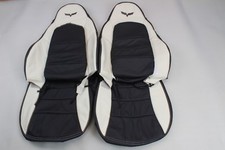 Corvette C6 Real Leather Sport Seats Covers Blackwhite Custom Made