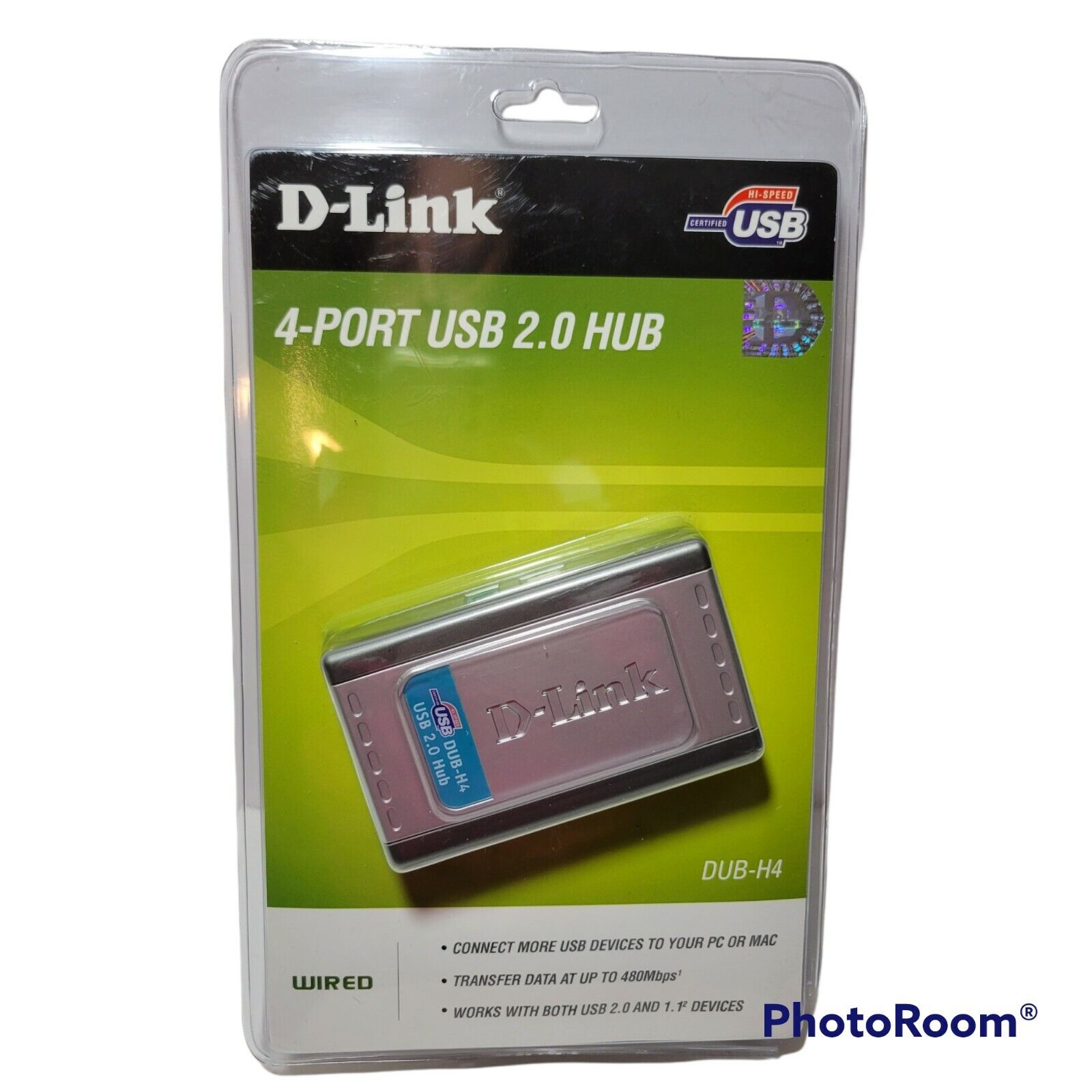 D-Link DUB-H4 Superlatite 4-Port USB 2.0 Fast Fac Wired Finally popular brand Charge External Hubs