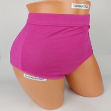 LANE BRYANT CACIQUE PLUS COTTON FULL BRIEF 18/20 PANTY SOLID PINK WITH LACE HIPS