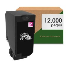 Print.Save.Repeat. Lexmark 74C1HM0 Magenta Toner Cartridge CS725 12K 