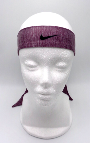 Nike Skinny Dri-Fit Head Tie Dark Team Red Heather/Black Adult Unisex - Picture 1 of 5