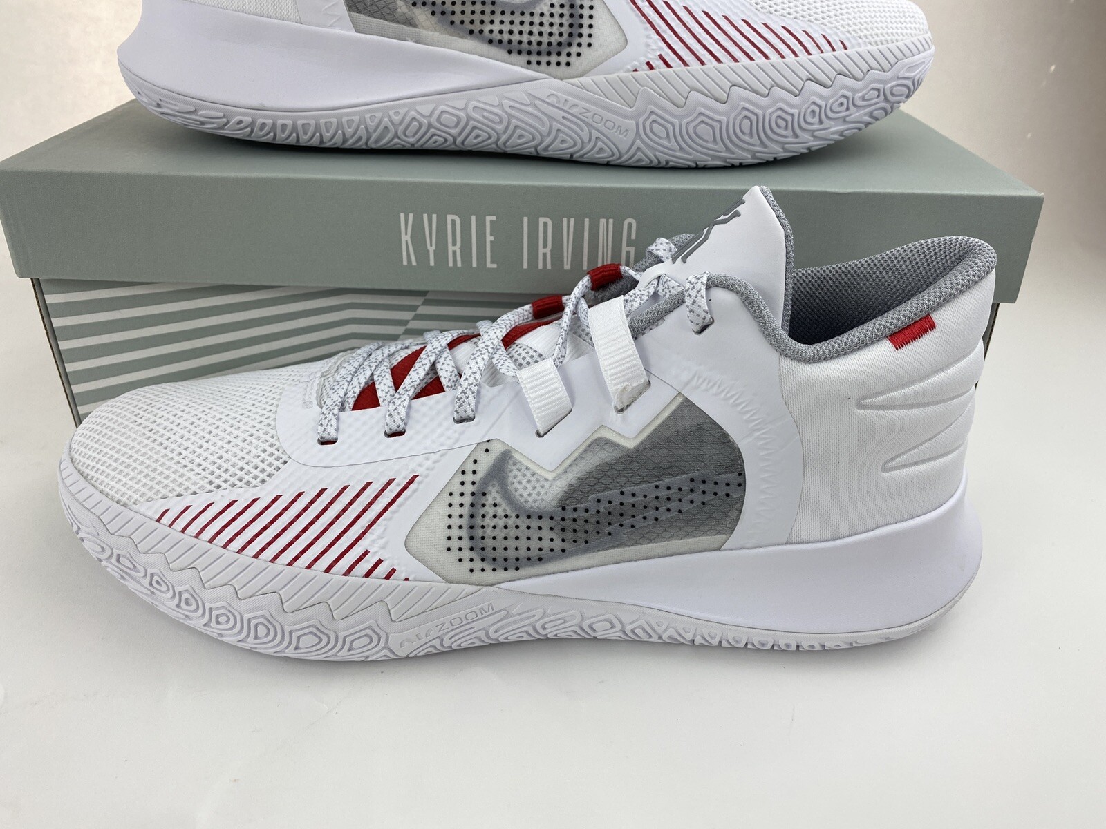 Nike Kyrie Flytrap 5 White Red Grey Men's Size 14 Basketball Shoes CZ4100 100 eBay