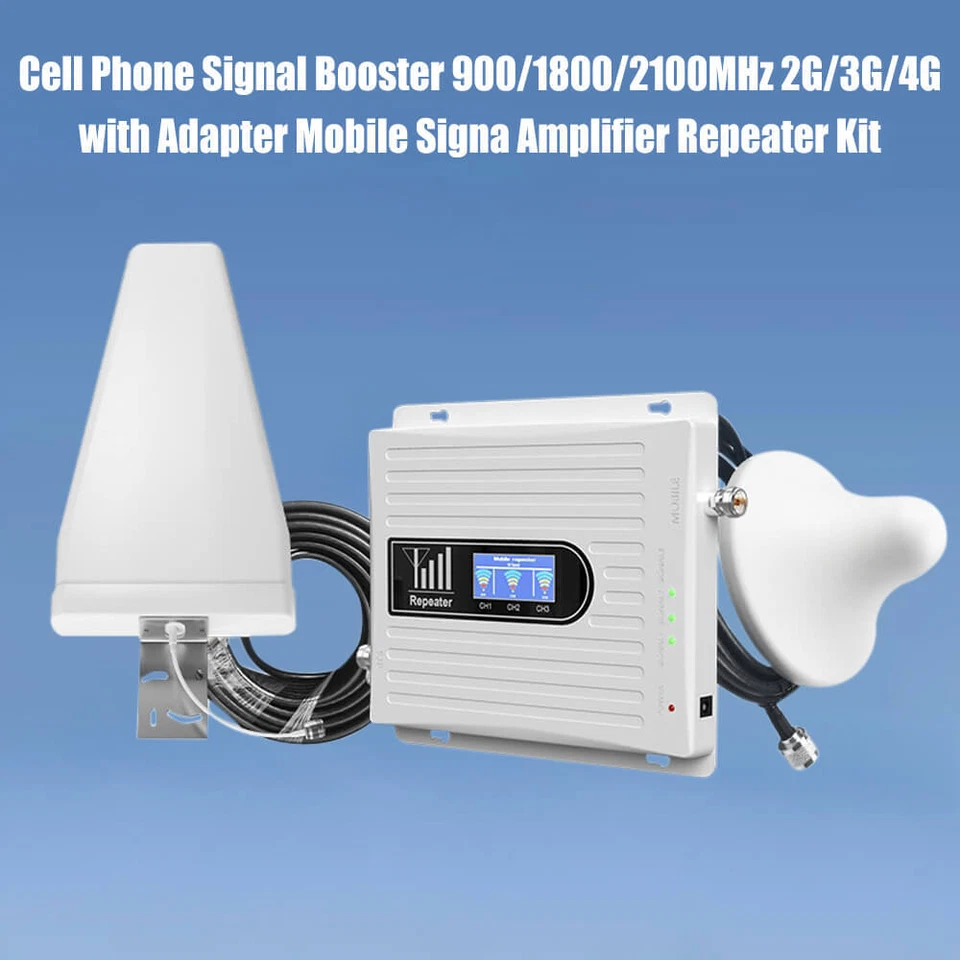 Telefon Signal Booster 2G/3G/4G mit Adapter Signalverstärker Repeater Satz DE - Bild 4 von 4