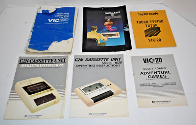 Vintage Set 6 Commodore VIC 20 Computer Manuals & Guides