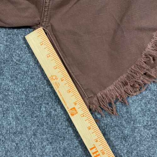 One Teaspoon Free People Frankies Cutoff Denim Shorts Womens 26 Brown Distressed - Picture 11 of 17