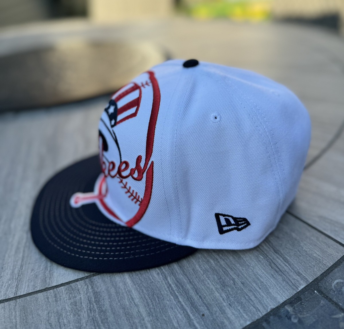 New Era 9fifty New York Yankees Big Logo Hat Cap Embroidered