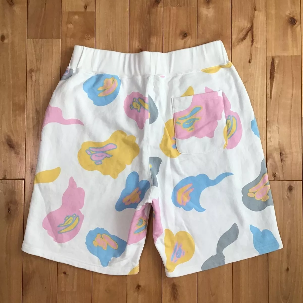 White bape shorts top