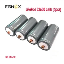 32650 3.2V 6000 mAh LiFePo4 LITHIUM IRON PHOSPHATE BATTERY CELLS (4PCS)