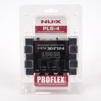 NUX PLS-4 Four-channel Guitar / Bass Line Switcher Profile Series w power supply