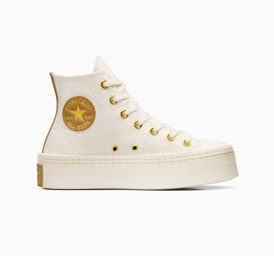 Converse W Chuck Taylor All Star Modern Lift Platform Shoes Egret A07204C US 3-9