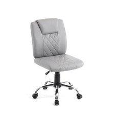 AdjustableNail Technician Stool Armless Chair Grey For Manicure Nail Pedicure