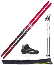Fischer Mystique Langlaufski Set + Bindung + Schuhe women + Skisack + Stöcke