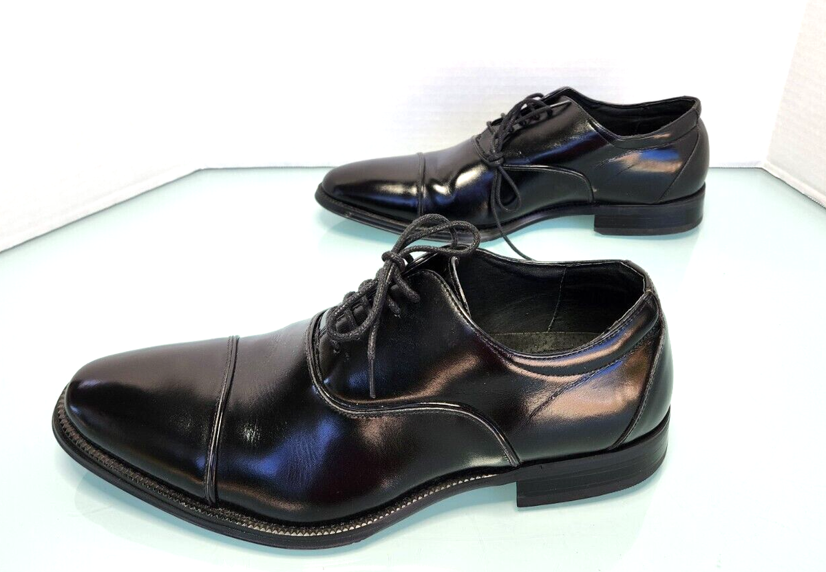 Stacy Adams Men's 24919-001 Black Leather Cap Toe Oxford Dress