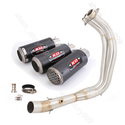 For Yamaha YZF R7 MT07 22021-2025 Exhaust System Header Link Pipe Carbon Muffler