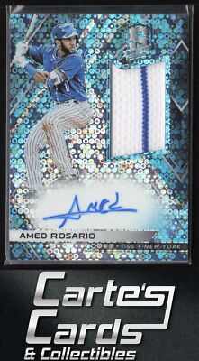 Amed Rosario 2018年ルーキー直書き直筆サインカード1/1 2018 Panini Chronicles - Spectra Rookie Jersey Autographs Amed