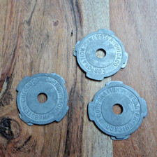 Lot of 3 Vintage Webster Chicago Corp Metal 7  45 RPM Vinyl Record Adapters
