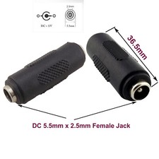 1x CCTV DC Power 5.5mm x 2.5mm Female to Female Jack Extend Connector Adapter