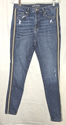Wild Fable High Rise Mom Jeans Women's Size 10/30 reg skinny Stretch distress. - Picture 12 of 16