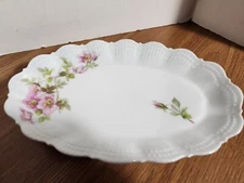 Vintage Giraud Limoges France Porcelain oval relish dish 8 3/4"
