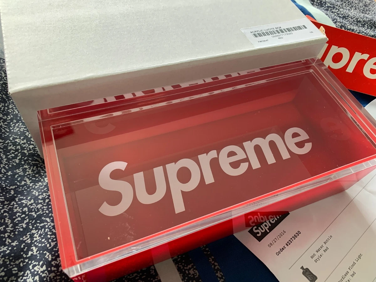 NEW 2016 Supreme New York Acrylic Lucite Box FW16 Red | eBay