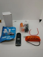 Universal 2Pcs 3LEDs Side Marker Light Trailer Truck Clearance LED Lamps Amber