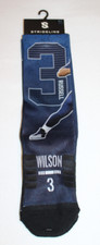 Strideline Seattle Seahawks Russell Wilson adult socks Sz M/L M:6-12 W:9.5-13.5