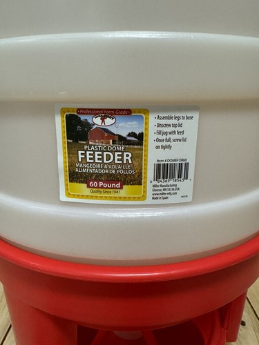 Alimentador Little Giant Heavy Duty Dome Pollo Pato Aves 60 Lb - Imagen 5 de 5