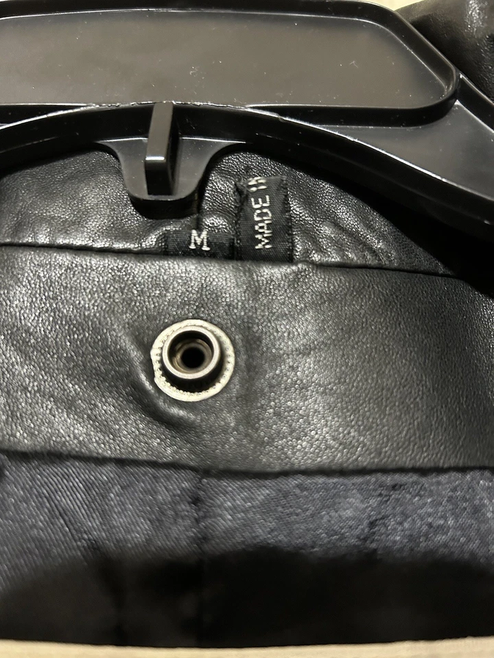 Designer Black Andrew Marc New Zealand Opossum Fur Vest Jacket Womens Size M - Image 3 of 4