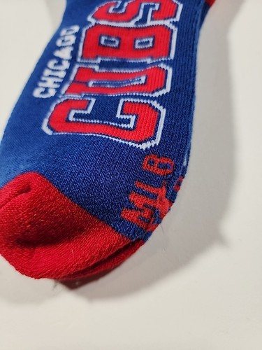 (New) For Bare Feet Men's Chicago Cubs 4 Stripe Deuce Crew Socks NN7 Large Blue - Bild 4 von 11