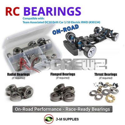 RCScrewZ Metal Shielded Bearings asc165b for Associated DC10 Drift #30134 | KIT