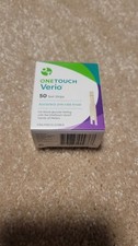 One Touch Verio Diabetic Blood Glucose Test Strips 50 Cnt New Exp. 11/30/2026