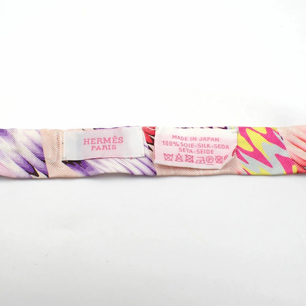 Hermes Scarf Twilly Doll Silk Marble Made in Japan r0_0209 thumbnail 4