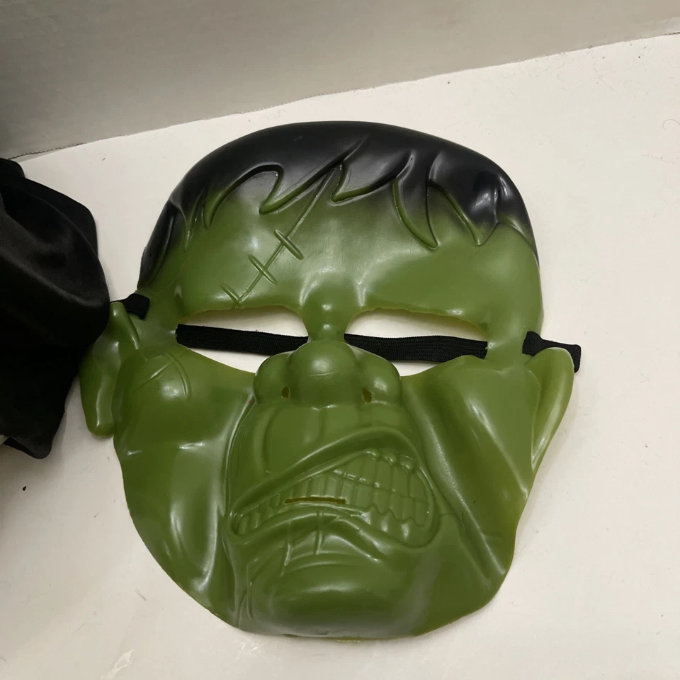 Dos Máscaras de Halloween Frankenstein Monstruo Y Capucha Orco Banda Elástica Foto 3 de 4