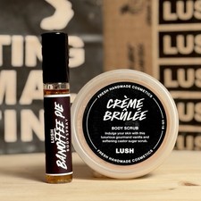 Lush Banoffee Pie body spray  Creme Brulee body scrub bundle Sold Out 