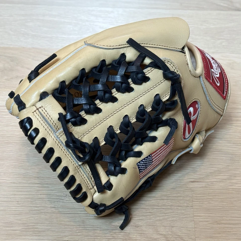 New Custom Rawlings Pro Preferred With USA Flag And Figer hood - LHT 11.5” - Image 3 of 4