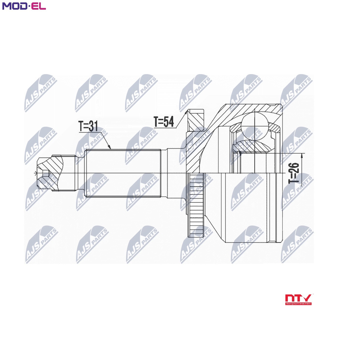 JOINT KIT DRIVE SHAFT NPZ-KA-365 FOR KIA CARNIVAL/GRAND/III J3 2.9L 4cyl 2.7L - Image 8