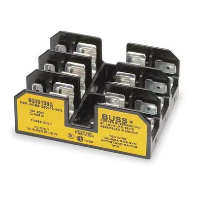 Eaton Bussmann Bg3013sq Open Fuse Block, G Ul Class, 600V Ac/Dc Volt Rating, 3