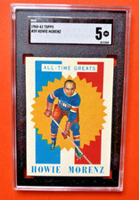 1960-61 TOPPS ALL TIME GREATS - HOWIE MORENZ #59 SGC 5 EX 