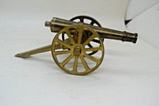 Miniature Brass Cannon Made in Taiwan 7" long Barrel 5" Long