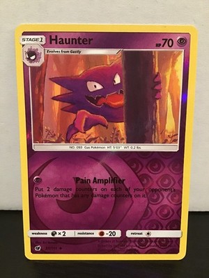 Haunter 37/111 Reverse Holo Uncommon Pokemon Crimson Invasion