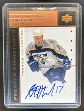 2002-03 Upper Deck Premier Scott Hartnell Signatures Bronze Auto #S-SH